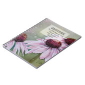 Pink Daisies Dankbarkeit Notizblock (Linke Seite)