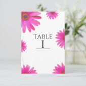 Pink Daisies Floral Daisy Elegante Land Rustikal Einladung (Stehend Vorderseite)