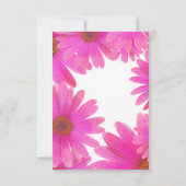 Pink Daisies Floral Daisy Elegante Land Rustikal Einladung (Rückseite)