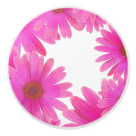 Pink Daisies Floral Daisy Elegante Land Rustikal Keramikknauf