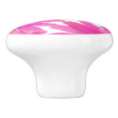 Pink Daisies Floral Daisy Elegante Land Rustikal Keramikknauf (Seitenansicht)