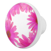 Pink Daisies Floral Daisy Elegante Land Rustikal Keramikknauf (Rechts)