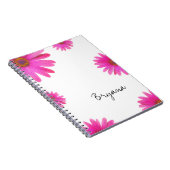 Pink Daisies Floral Daisy Elegantes Chic Journal Notizblock (Rechte Seite)