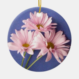 Pink Daisies Gedächtnisdekoration Keramik Ornament