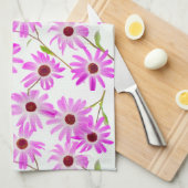 Pink Daisies Geschirrtuch (Viertel Falte)