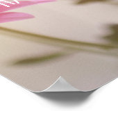Pink Daisies Herzlich willkommen bei unserem Hochz Poster (Ecke)