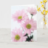 Pink Daisies Karte (Gelbe Blume)