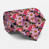 Pink Daisies_ Krawatte (Gerollt)