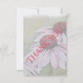 PINK DAISIES KUNDENBARE RSVP-KARTEN RSVP KARTE (Rückseite)