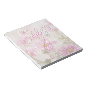 Pink Daisies Notepad Romantische Blume Notizblock