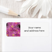 Pink Daisies Rücksendeadressen-Aufkleber (Insitu)