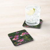 Pink Daisies Set von 6 Untersetzer aus Kunststoff (Rechte Seite)