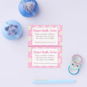 Pink Daisies Themed Baby Dusche Spiele Flyer (Einzeln)