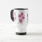 Pink Daisies Travel Mug Reisebecher (Vorderseite Links)