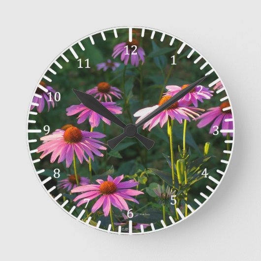 Pink Daisies Uhr (Vorderseite)