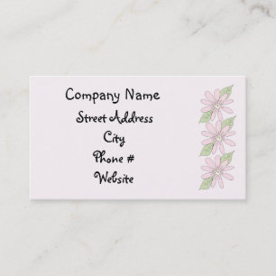 Pink Daisies Visitenkarte