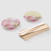 Pink Daisies Wedding Fans Romantische Blume Fächer (Non-assembled)