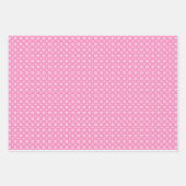 Pink Daisis, Dots and Hearts Wrapping Paper Geschenkpapier Set (Vorderseite 2)