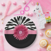 Pink Daisy 1 Pappteller (Party)