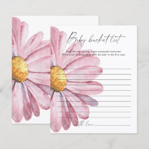 Pink Daisy - Baby Eimer List Game