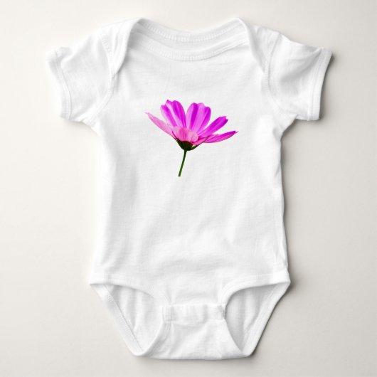 Pink Daisy Baby Strampler (Vorderseite)