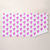 Pink Daisy Badehandtuch (Badehandtuch)