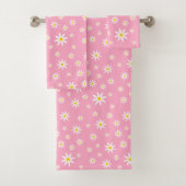 Pink Daisy Badetuch Set (Insitu)