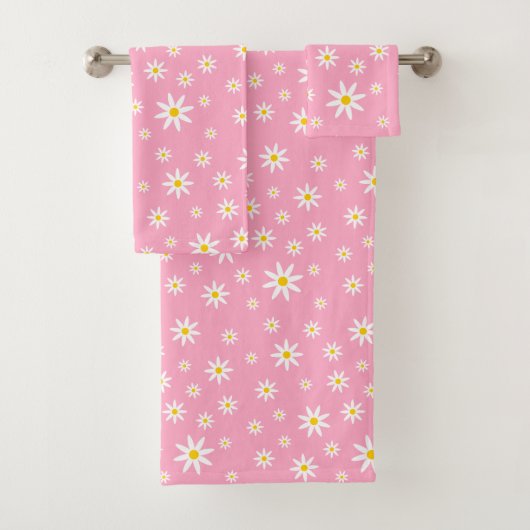 Pink Daisy Badetuch Set (Insitu)