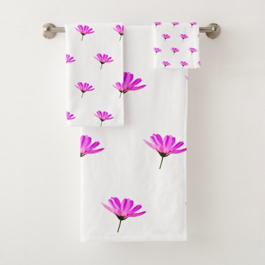 Pink Daisy Badhandtuch Set (Insitu)