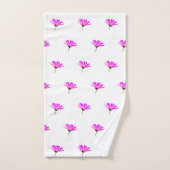 Pink Daisy Badhandtuch Set (Handtuch)