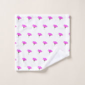 Pink Daisy Badhandtuch Set (Waschlappen)