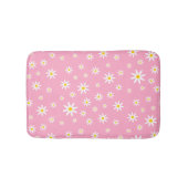 Pink Daisy Bath Mat Badematte (Vorderseite)