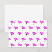 Pink Daisy Begleitkarte (Vorne/Hinten)