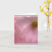 Pink Daisy Blank Notecard Karte (Gelbe Blume)