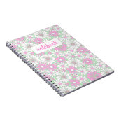 Pink Daisy Bloom Notebook Notizblock (Rechte Seite)