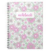 Pink Daisy Bloom Notebook Notizblock (Vorderseite)