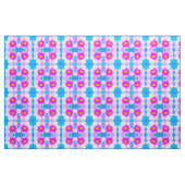 Pink Daisy Blues Fabric Stoff (Yard (91,4 cm))