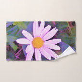 Pink Daisy Blume Badhandtuch Set (Handtuch)