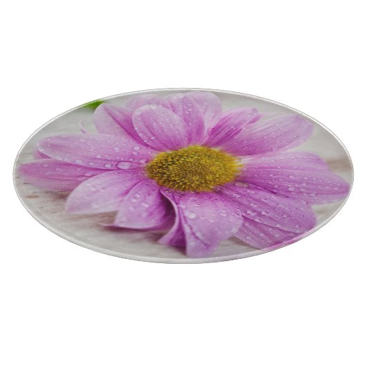 Pink Daisy Blume Cutting Board Schneidebrett (Ecke)