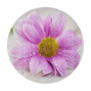 Pink Daisy Blume Cutting Board Schneidebrett