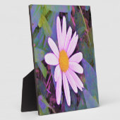 Pink Daisy Blume Fotoplatte (Seite)