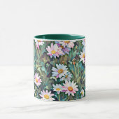 Pink Daisy Blume Garden Daisis Art Tasse Cup (Zentrum)