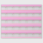 Pink Daisy Blume Geschenkpapier (Flach)