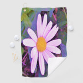 Pink Daisy Blume Golfhandtuch (Insitu)