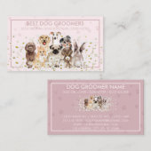 Pink Daisy Blume Haustiere Sitter Tierarzt Visitenkarte (Vorne/Hinten)