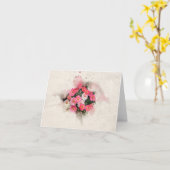 Pink Daisy Blume Karte (Gelbe Blume)