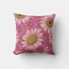 Pink Daisy Blume Kissen