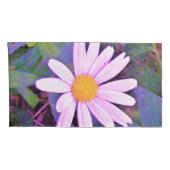 Pink Daisy Blume Kissenbezug (Rückseite-Rechts)