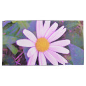 Pink Daisy Blume Kissenbezug (Vorderseite-Rechts)