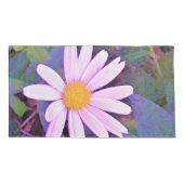 Pink Daisy Blume Kissenbezug (Rückseite-Links)